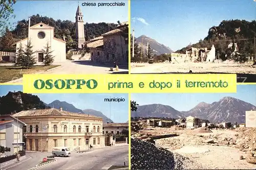 Osoppo prima e dopo il terremoto