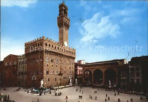 Firenze Toscana Piazza della Signoria Kat. Firenze