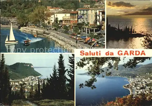 Garda Partien am See Kat. Lago di Garda 