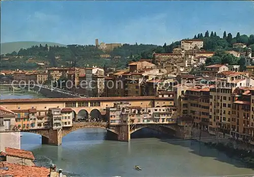 Firenze Toscana Ponte Vecchio e colline Kat. Firenze