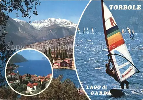 Torbole Lago di Garda Surfen Seepartien Kat. Italien