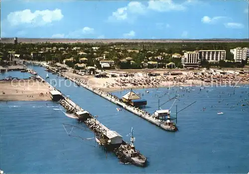 Milano Marittima mit Strand Fliegeraufnahme Kat. Cervia