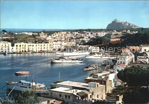 Ischia Porto con vaporetti e panfili Kat. 