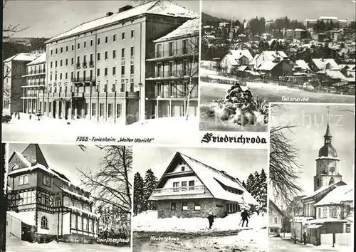 Friedrichsroda Ferienheim Walter Ulbricht Heuberghaus Spiessberghaus Kat. Friedrichsroda