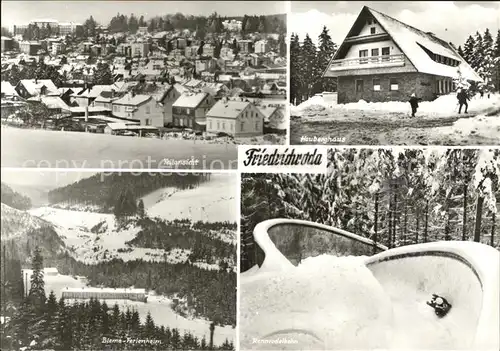 Friedrichsroda Heuberghaus Rodelbahn  Kat. Friedrichsroda