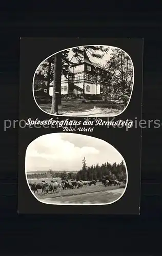 Rennsteig Spiessberghaus Kat. Neuhaus Rennweg