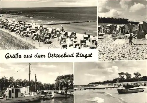 Zingst Ostseebad Strandpartien Am Hafen Kat. Zingst Darss