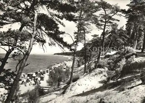 Lubmin Ostseebad Steilkueste Strand Kat. Lubmin