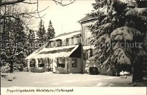 Erzgebirge Region Baude Waldidylle Kat. Annaberg