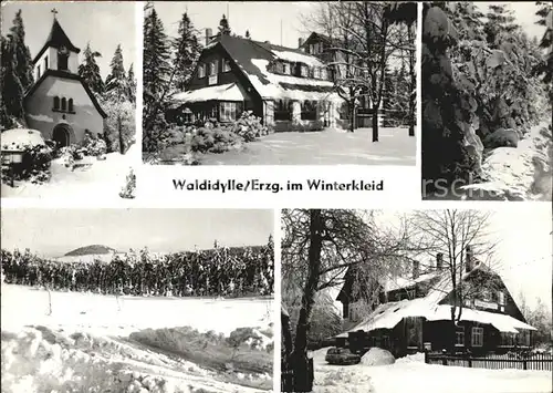Erzgebirge Region im Winter Kat. Annaberg