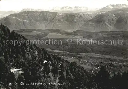 Bozen Suedtirol Blick vom Mendel aus Kat. Bozen Suedtirol