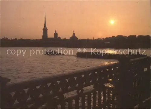 Leningrad St Petersburg White nights in the City Sunset Kat. Russische Foederation