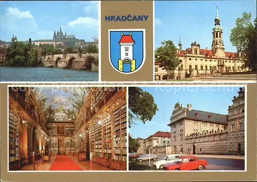 Praha Prahy Prague Hradcany Hradschin Prager Burg Karlsbruecke Bibliothek Schwarzenberg Palast Kat. Praha