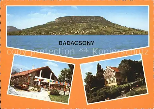 Badacsony Panorama Plattensee Gaststaette Kat. Ungarn