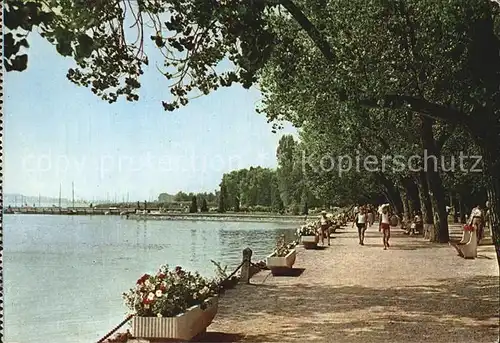 Balatonfuered Setany Uferpromenade Plattensee Kat. Ungarn