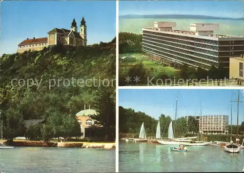Tihany Balatonfuered Kirche Hotel Seglerhafen Plattensee Kat. Ungarn