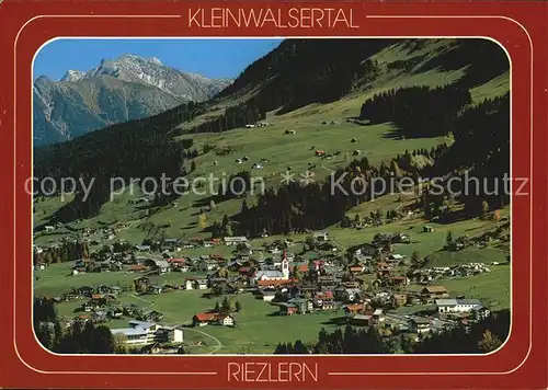 Riezlern Kleinwalsertal Vorarlberg Panorama Oberwestegg Nebelhorn Allgaeuer Alpen Kat. Mittelberg