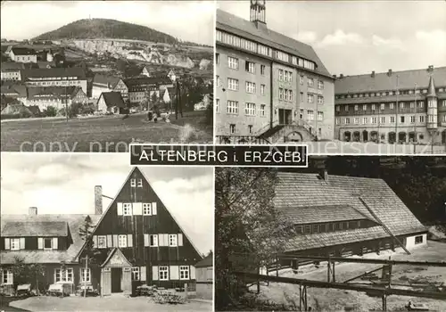 Altenberg Erzgebirge Teilansichten Kurort Kat. Geising