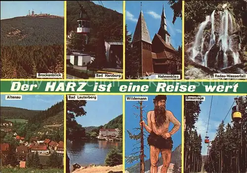 Harz Region Brockenblick Bad Harzburg Hahnenklee Radau Wasserfall Altenau Bad Lauterberg Wildemann Braunanlage
