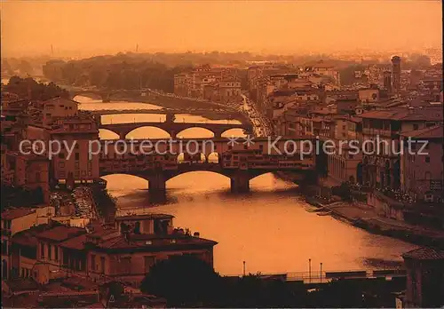 Firenze Toscana Ponti sull Arno Bruecken Kat. Firenze