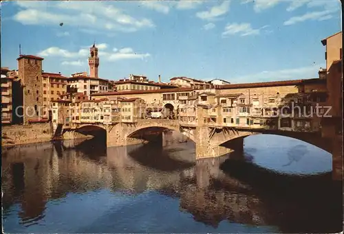 Firenze Toscana Ponte Vecchio Arno Kat. Firenze
