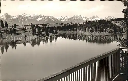 Forggensee Schwangau Blick vom Aussichtspavillon  Kat. Schwangau