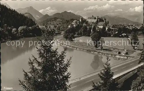 Fuessen Allgaeu Lechbruecke Stausee Breitenberg Edelsberg Kat. Fuessen