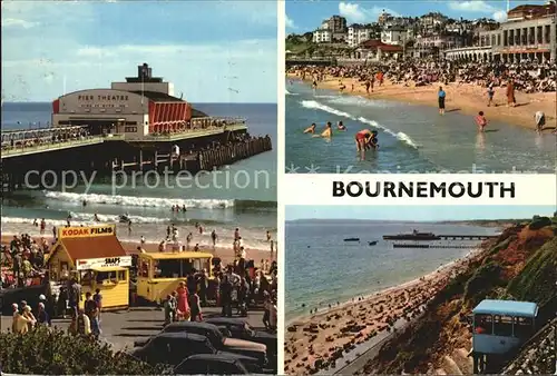 Bournemouth UK Tht e Pier Undercliff and Lif Kat. Bournemouth