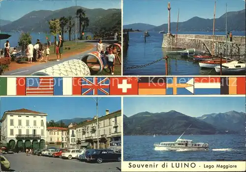 Luino Hafen Schnellboot Promenade Kat. Lago Maggiore
