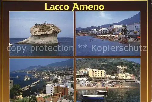 Lacco Ameno Il Fungo Hafen Teilansicht Kat. Ischia Insel Golfo di Napoli