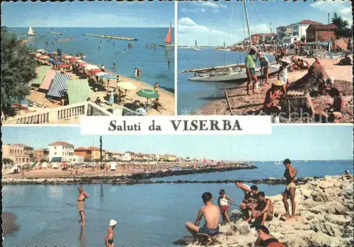 Viserba Strand Bucht Segelboot Kat. Rimini