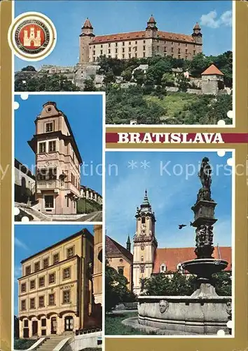 Bratislava Hrad narodna kulturna pamiatka Dom Muzeum Rolandova fontana / Polen /Polen