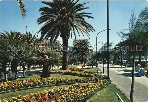 Finale Ligure Riviera delle Palme Palmizi e giardini della passeggiata a mare