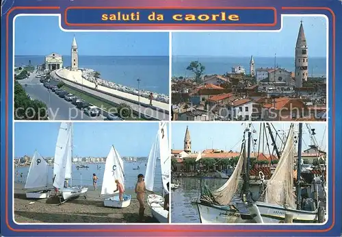 Caorle Venezia Hafenpartien Promenade Kat. Italien