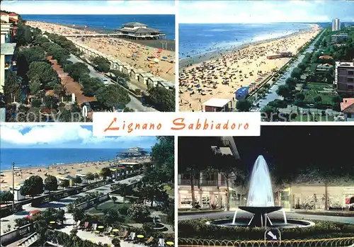 Lignano Sabbiadora Spiaggia Lungomare Fontaene