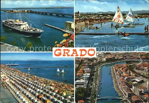 Grado Hafen Strandpartien Kanal Kat. Italien
