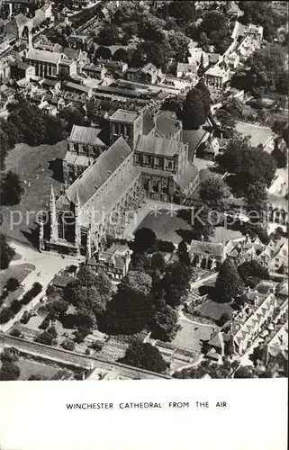 Hampshire South East England Winchester Cathedral from Air Kat. United Kingdom