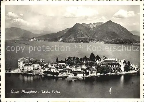 Lago Maggiore Fliegeraufnahme Isola Bella Kat. Italien