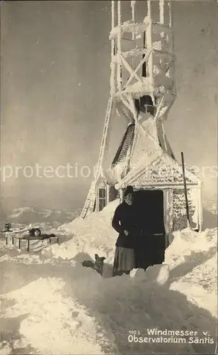 Saentis AR Windmesser Observatorium Kat. Saentis