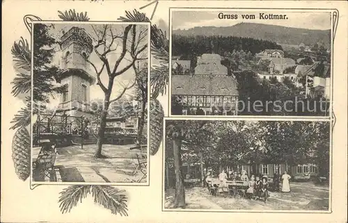 Kottmar Kottmarberg mit Turm und Gaststaette Kat. Kottmar