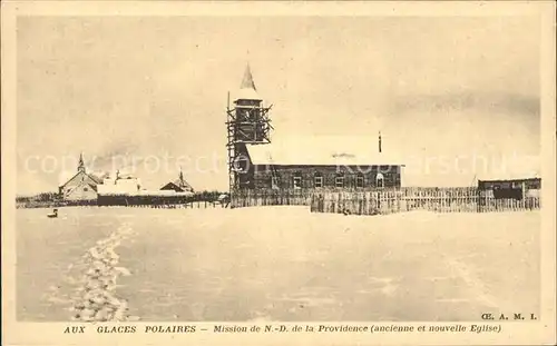 Arktis Nordpol Mission de Notre Dame de la Providence Eglise Aux Glaces Polaires / Arctica /