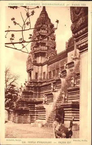 Exposition Coloniale Paris 1931 Temple D Angkor Vat  Kat. Expositions