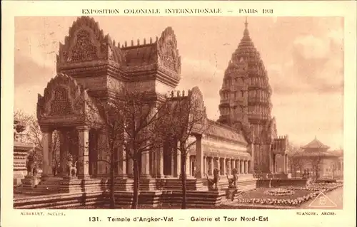 Exposition Coloniale Paris 1931 Temple d Angkor Vat  Kat. Expositions