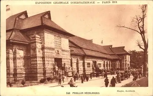 Exposition Coloniale Paris 1931 Pavillon Neerlandais Kat. Expositions