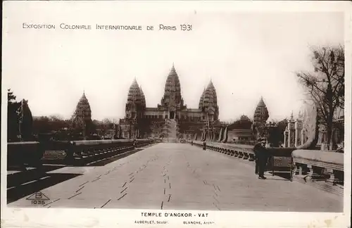 Exposition Coloniale Paris 1931 Temple d Angkor Vat Kat. Expositions