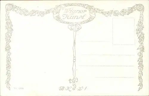 Verlag Wiener Kunst Nr. 1890 Haubenlerche Otto Herschel  Kat. Verlage