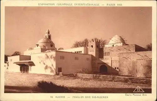 Exposition Coloniale Internationale Paris 1931 Algerie Pavillon Cote Sud Algerien  Kat. Expositions
