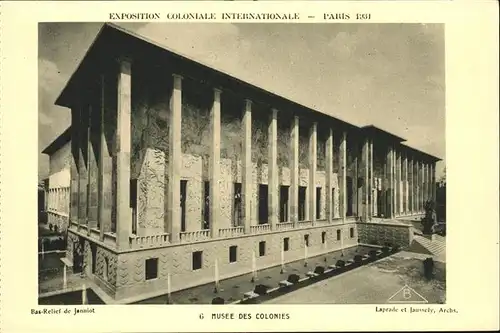 Exposition Coloniale Internationale Paris 1931 Musee des Colonies Kat. Expositions