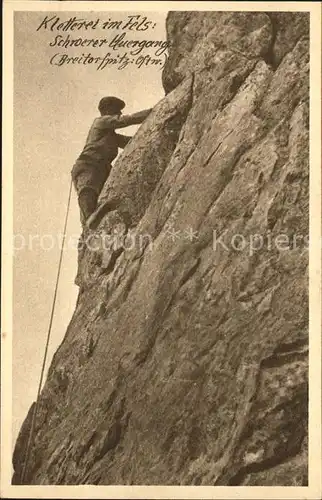 Bergsteigen Klettern Kletterei im Fels Dreitorspitz-Ostwand  / Sport /