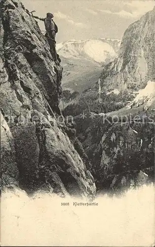 Bergsteigen Klettern Kletterpartie  / Sport /